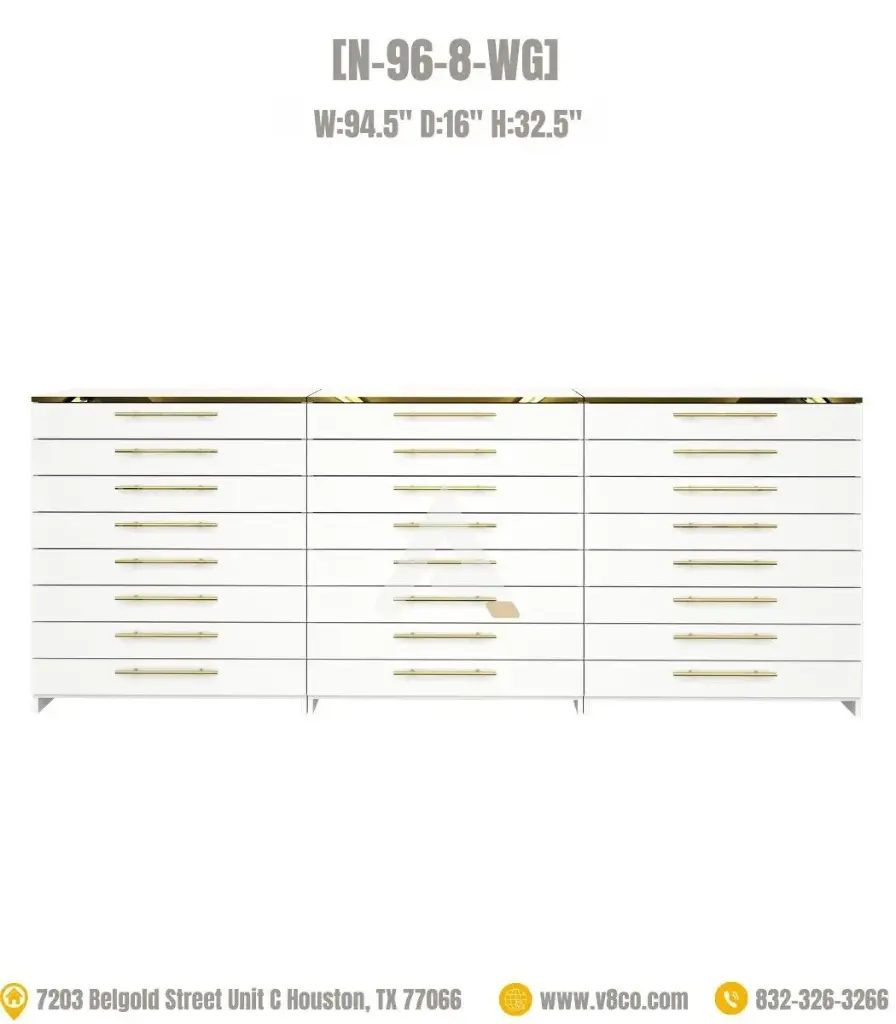 Luxe Polish/Powder Cabinet [N-96-8-WG]