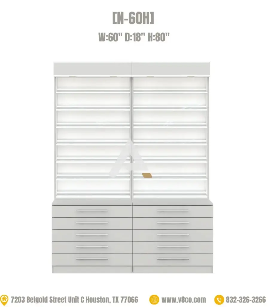 Savona Polish/Powder Display Cabinet [N-60H]