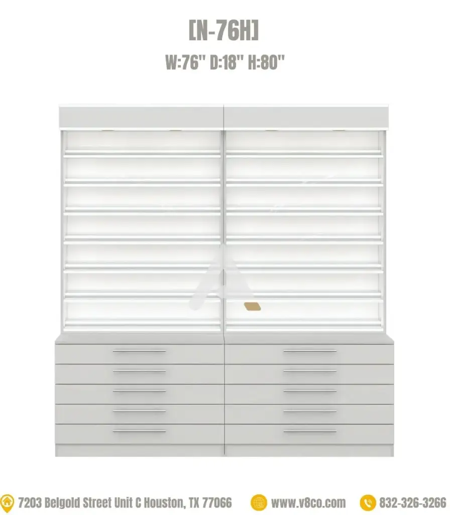 Savona Polish/Powder Display Cabinet [N-76H]