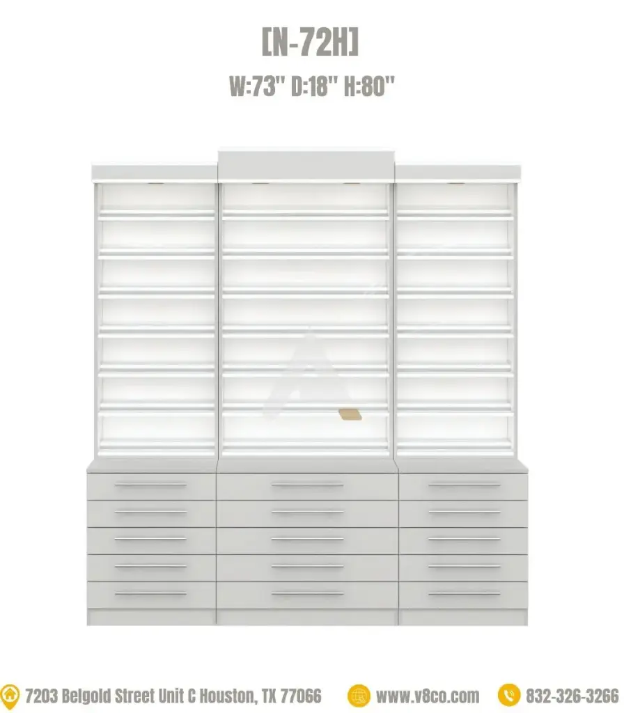 Savona Polish/Powder Display Cabinet [N-72H]