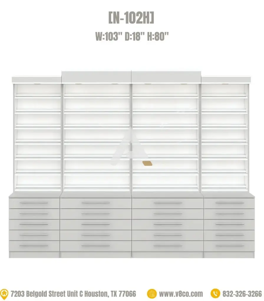 Savona Polish/Powder Display Cabinet [N-102H]