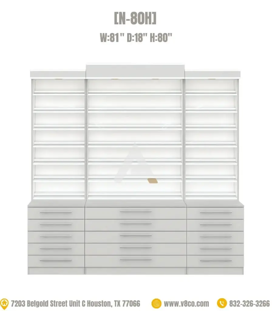 Savona Polish/Powder Display Cabinet [N-80H]