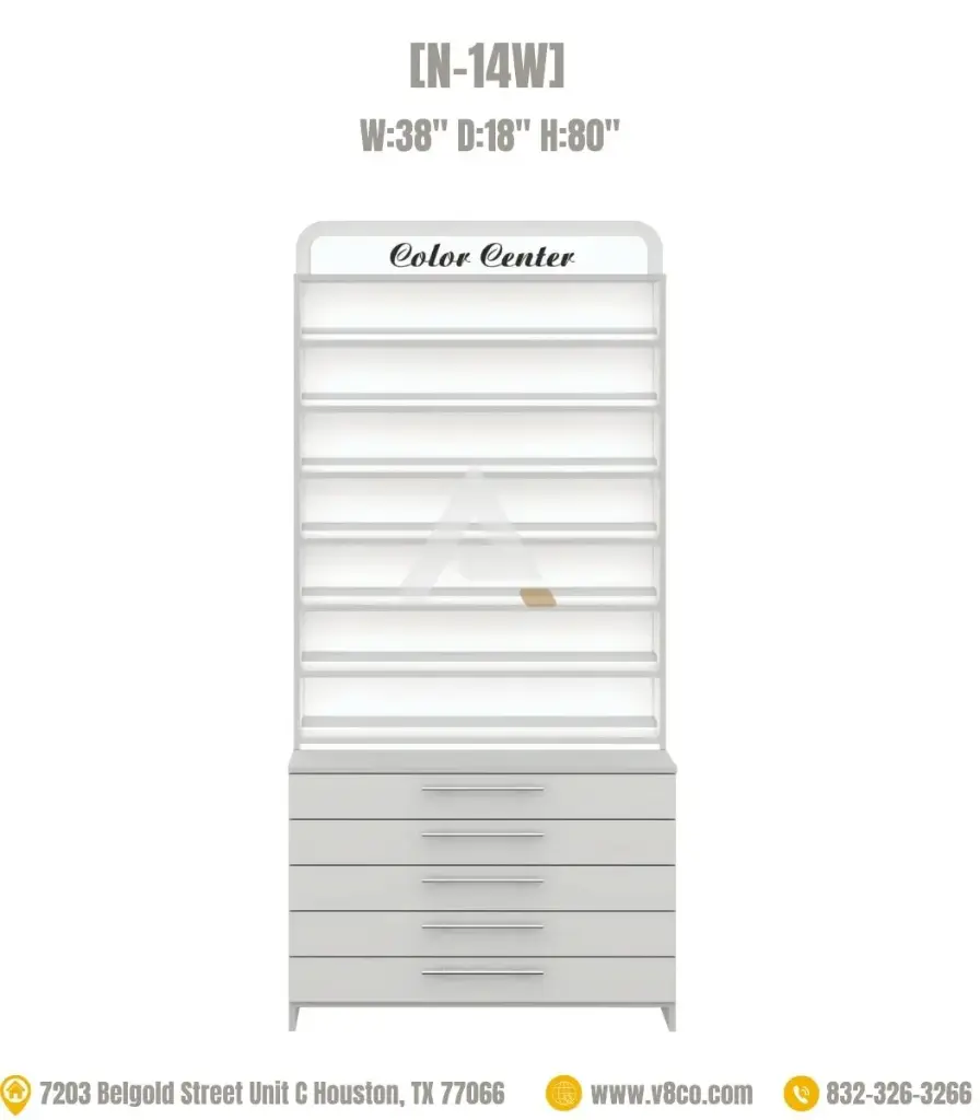 Savona Polish/Powder Display Cabinet [N-14W]