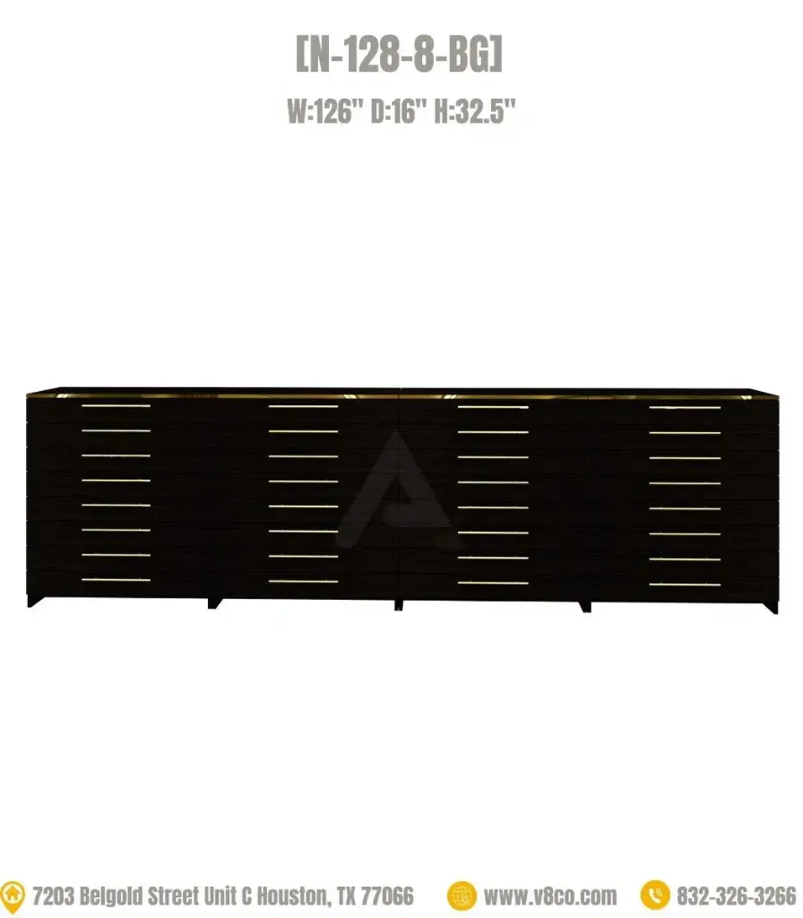 Stellar Polish/Powder Cabinet [N-128-8-BG] 