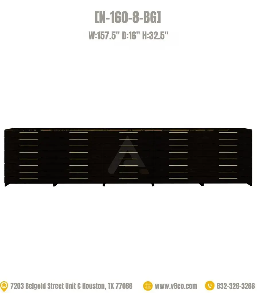 Stellar Polish/Powder Cabinet [N-160-8-BG]