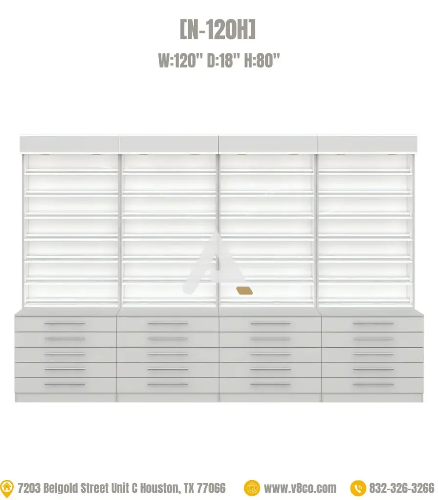 Savona Polish/Powder Display Cabinet [N-120H]