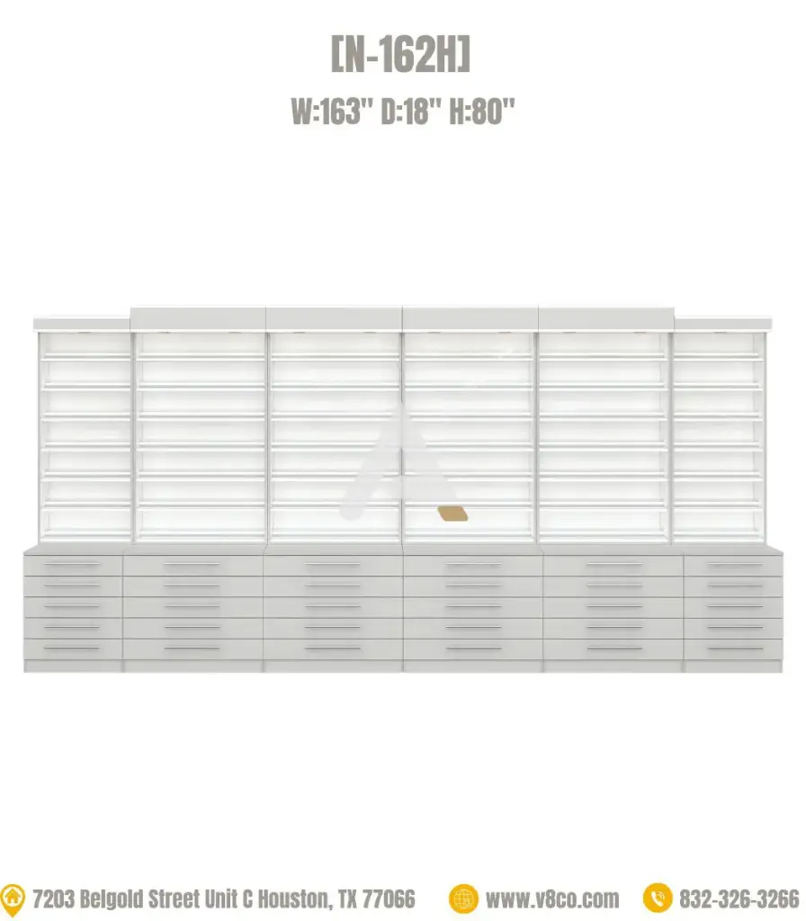 Savona Polish/Powder Display Cabinet [N-162H]