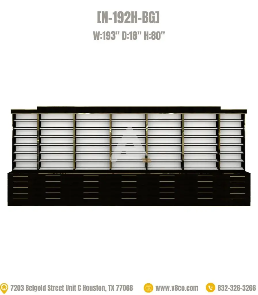 Stellar Polish/Powder Display Cabinet [N-192H-BG]