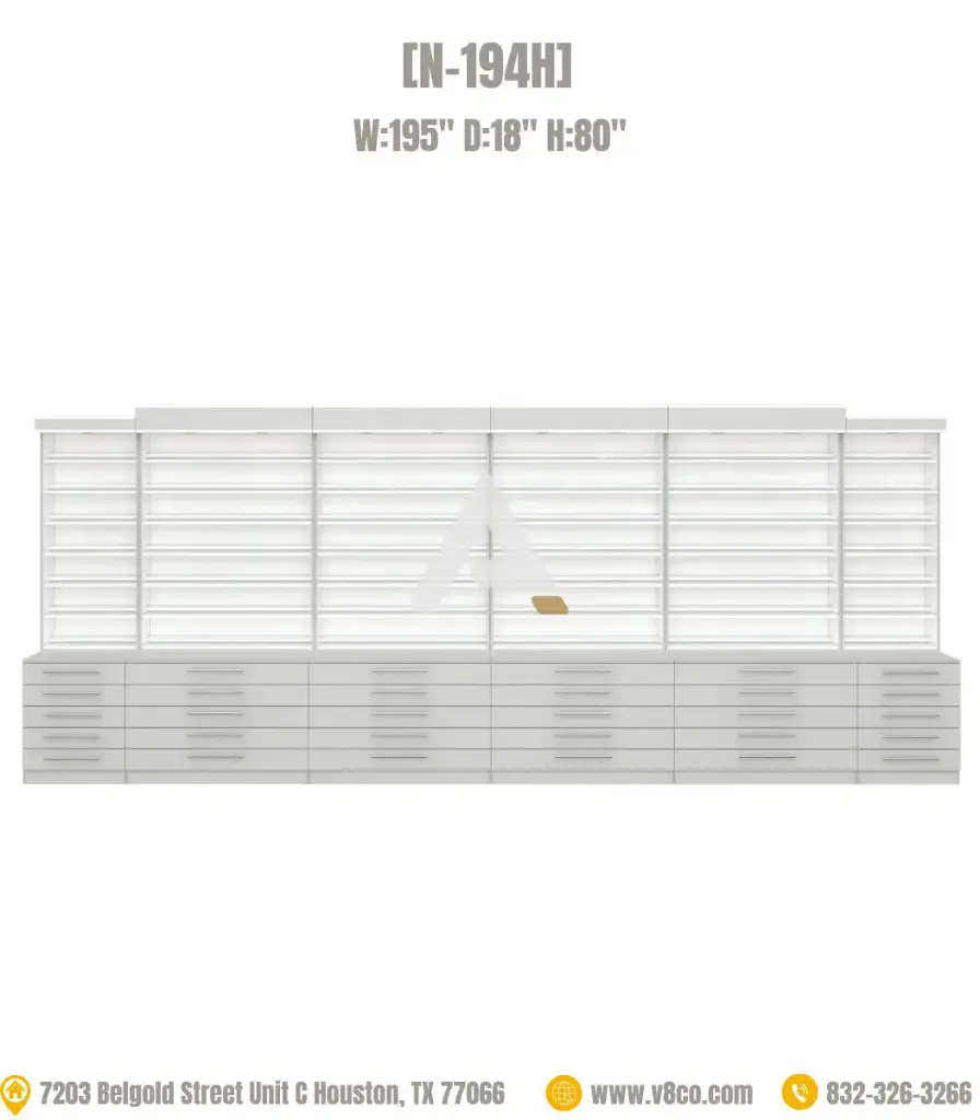 Savona Polish/Powder Display Cabinet [N-194H] 