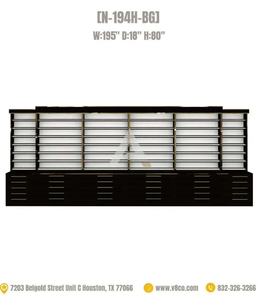 Stellar Polish/Powder Display Cabinet [N-194H-BG] 