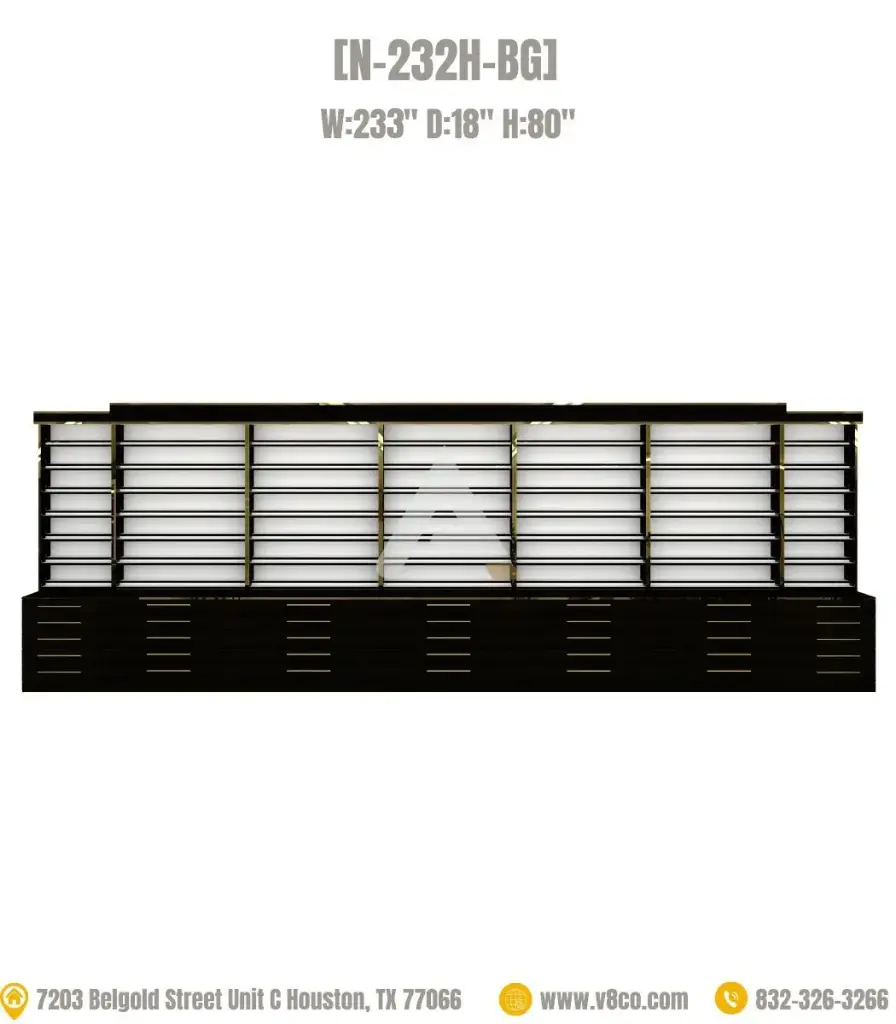 Stellar Polish/Powder Display Cabinet [N-232H-BG]