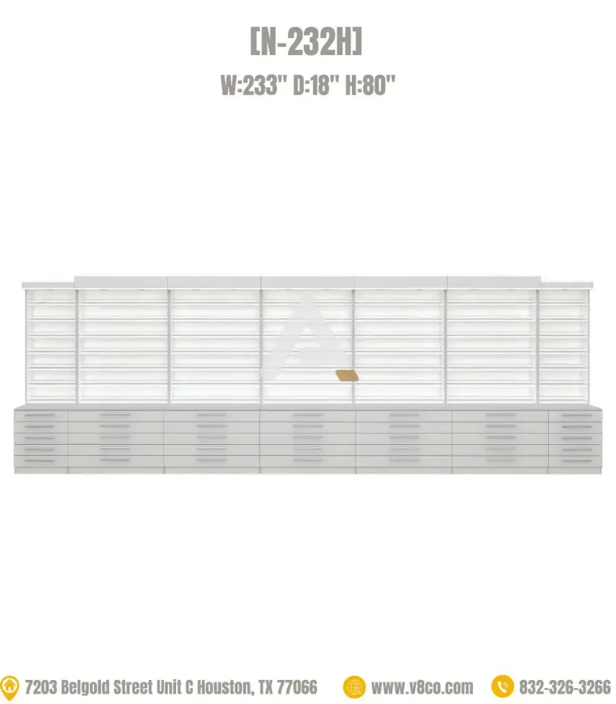 Savona Polish/Powder Display Cabinet [N-232H] 