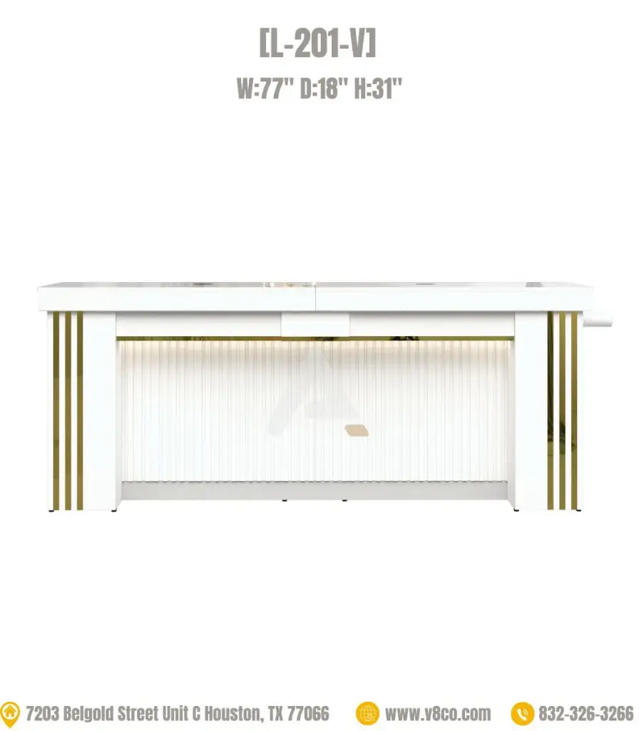 Luxe Double Nail Table [L-201-V]