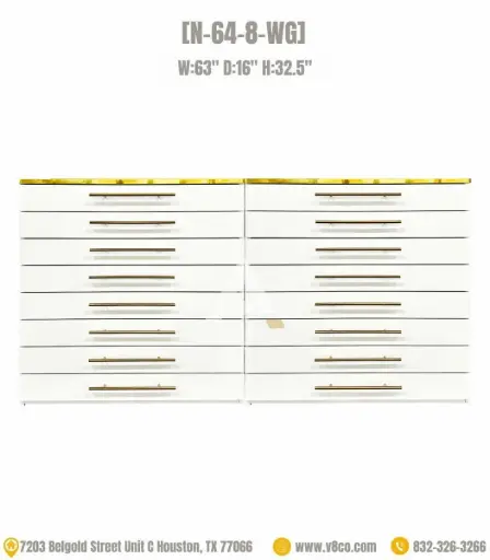 Luxe Polish/Powder Cabinet [N-64-8-WG]