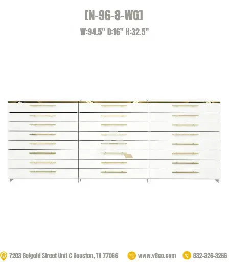 Luxe Polish/Powder Cabinet [N-96-8-WG]