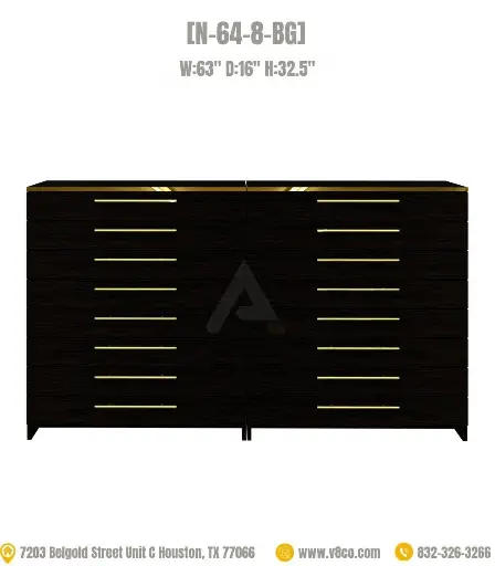 Stellar Polish/Powder Cabinet [N-64-8-BG]