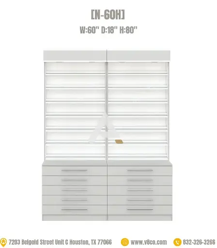 Savona Polish/Powder Display Cabinet [N-60H]