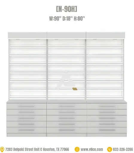 Savona Polish/Powder Display Cabinet [N-90H]