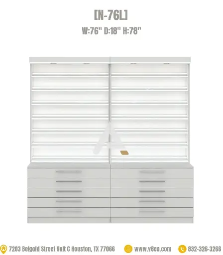 Savona Polish/Powder Display Cabinet [N-76L]