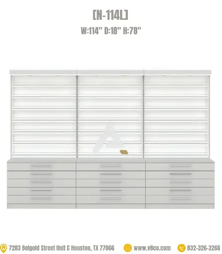 Savona Polish/Powder Display Cabinet [N-114L]