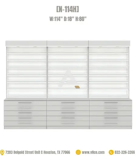 Savona Polish/Powder Display Cabinet [N-114H]