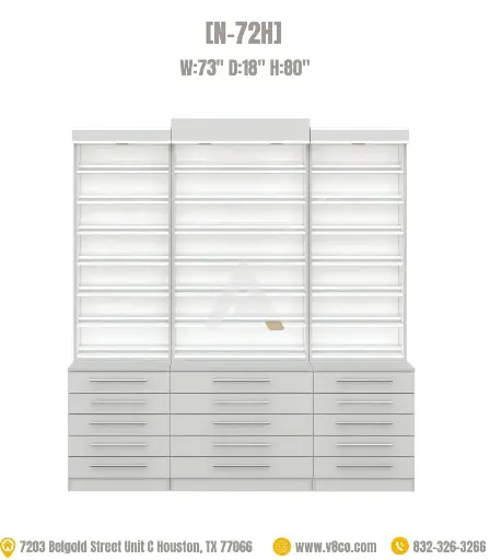 Savona Polish/Powder Display Cabinet [N-72H]