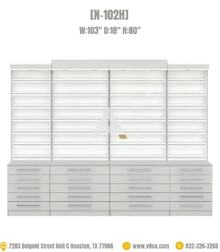 Savona Polish/Powder Display Cabinet [N-102H]