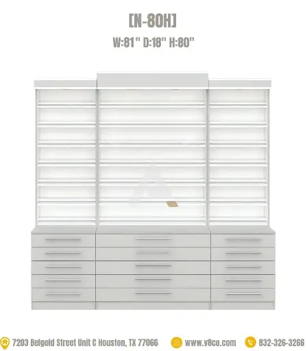 Savona Polish/Powder Display Cabinet [N-80H]