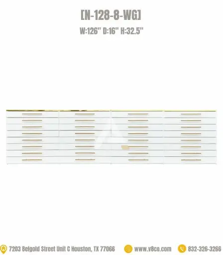 Luxe Polish/Powder Cabinet [N-128-8-WG] 