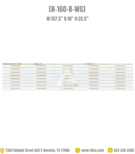 Luxe Polish/Powder Cabinet [N-160-8-WG]