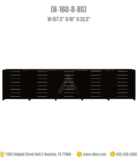 Stellar Polish/Powder Cabinet [N-160-8-BG]