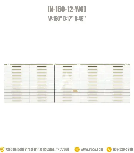 Luxe Polish/Powder Cabinet [N-160-12-WG] 