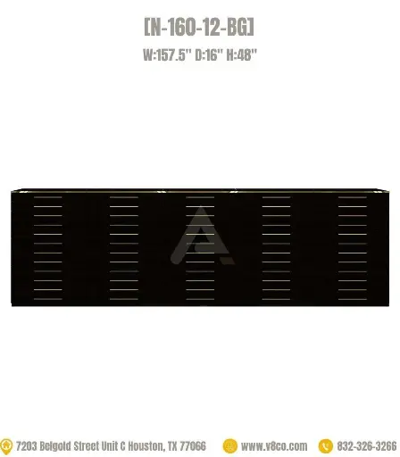 Stellar Polish/Powder Cabinet [N-160-12-BG] 