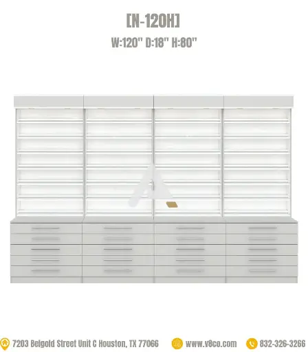 Savona Polish/Powder Display Cabinet [N-120H]