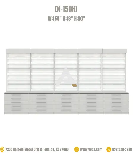 Savona Polish/Powder Display Cabinet [N-150H]