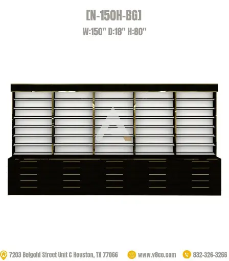 Stellar Polish/Powder Display Cabinet [N-150H-BG]