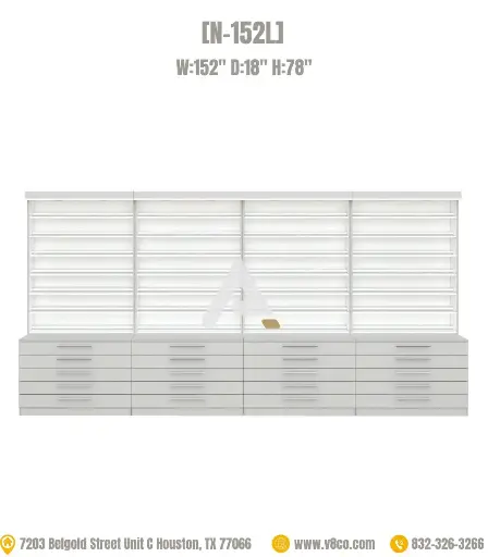 Savona Polish/Powder Display Cabinet [N-152L]