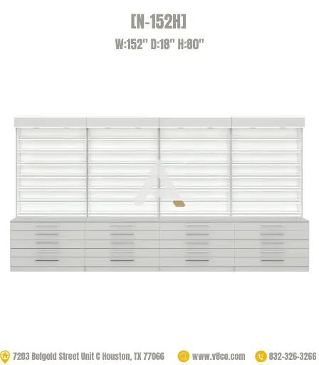 Savona Polish/Powder Display Cabinet [N-152H]