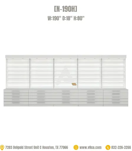 Savona Polish/Powder Display Cabinet [N-190H]