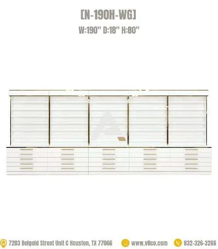 Luxe Polish/Powder Display Cabinet [N-190H-WG]