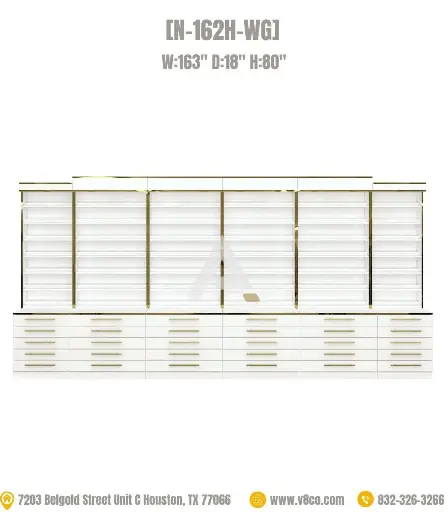 Luxe Polish/Powder Display Cabinet [N-162H-WG]