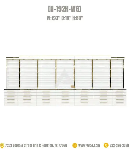 Luxe Polish/Powder Display Cabinet [N-192H-WG]