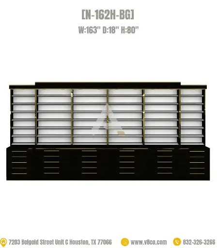 Stellar Polish/Powder Display Cabinet [N-162H-BG]