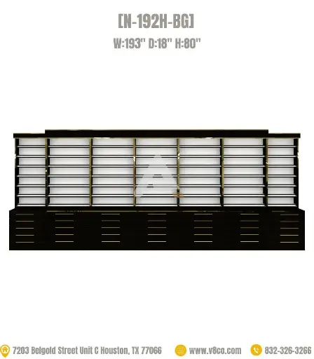 Stellar Polish/Powder Display Cabinet [N-192H-BG]