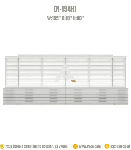 Savona Polish/Powder Display Cabinet [N-194H] 