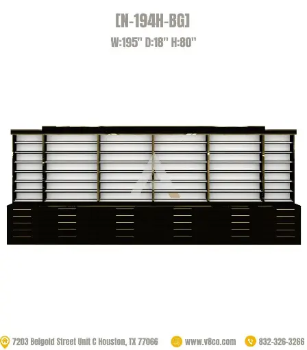 Stellar Polish/Powder Display Cabinet [N-194H-BG] 