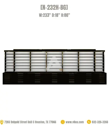 Stellar Polish/Powder Display Cabinet [N-232H-BG]