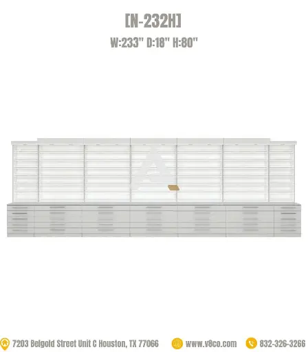 Savona Polish/Powder Display Cabinet [N-232H] 