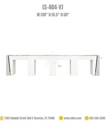 Savona Quadruple Nail Table [S-404-V]