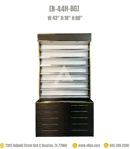 Stellar Polish/Powder Display Cabinet [N-44H-BG]